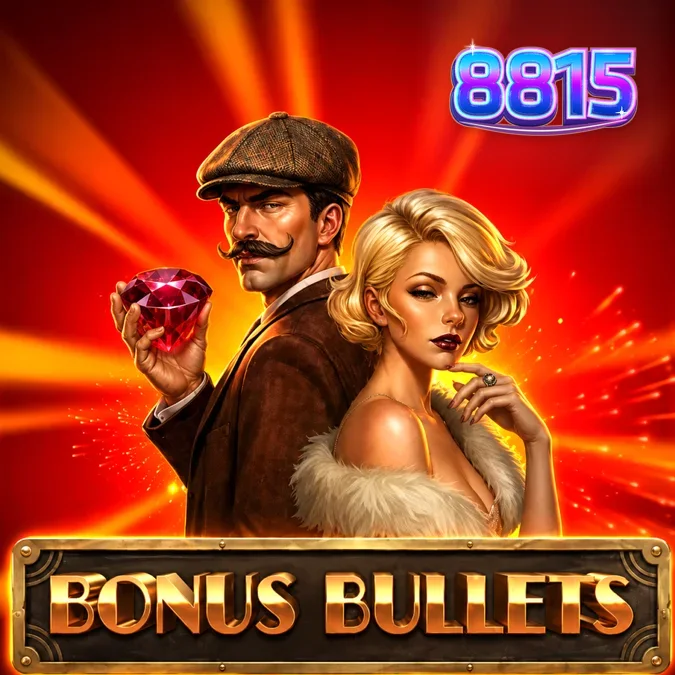 Tampilan visual slot Bonus Bullets dengan tema koboi yang modern